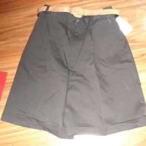 New Ladies Black Shorts with Belt size 16